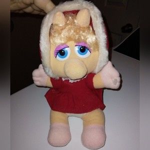 Vintage Muppets baby miss piggy plush 1987
